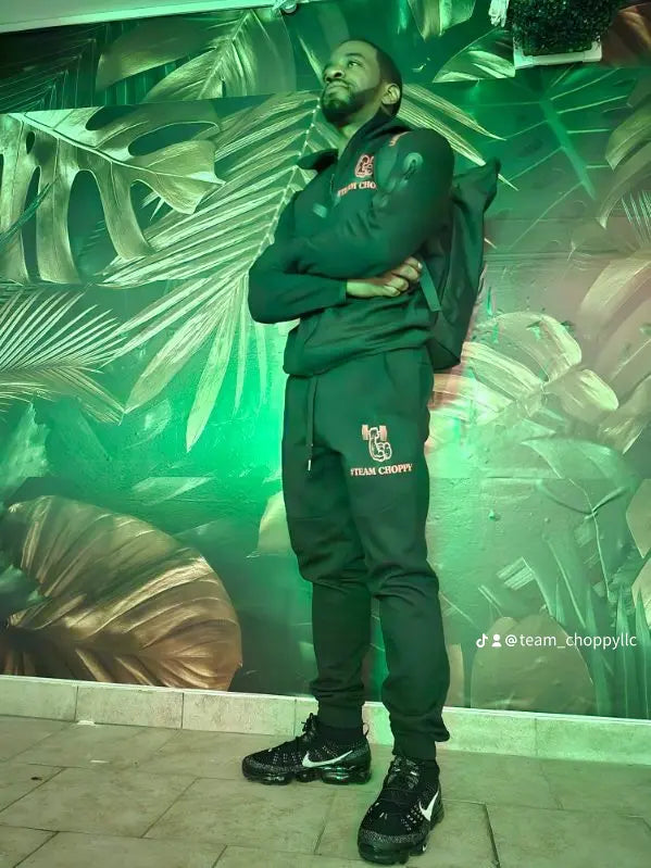#TEAMCHOPPY 1ST EDITION TECH SUIT. BOLD #CHOPPY BLACK .1