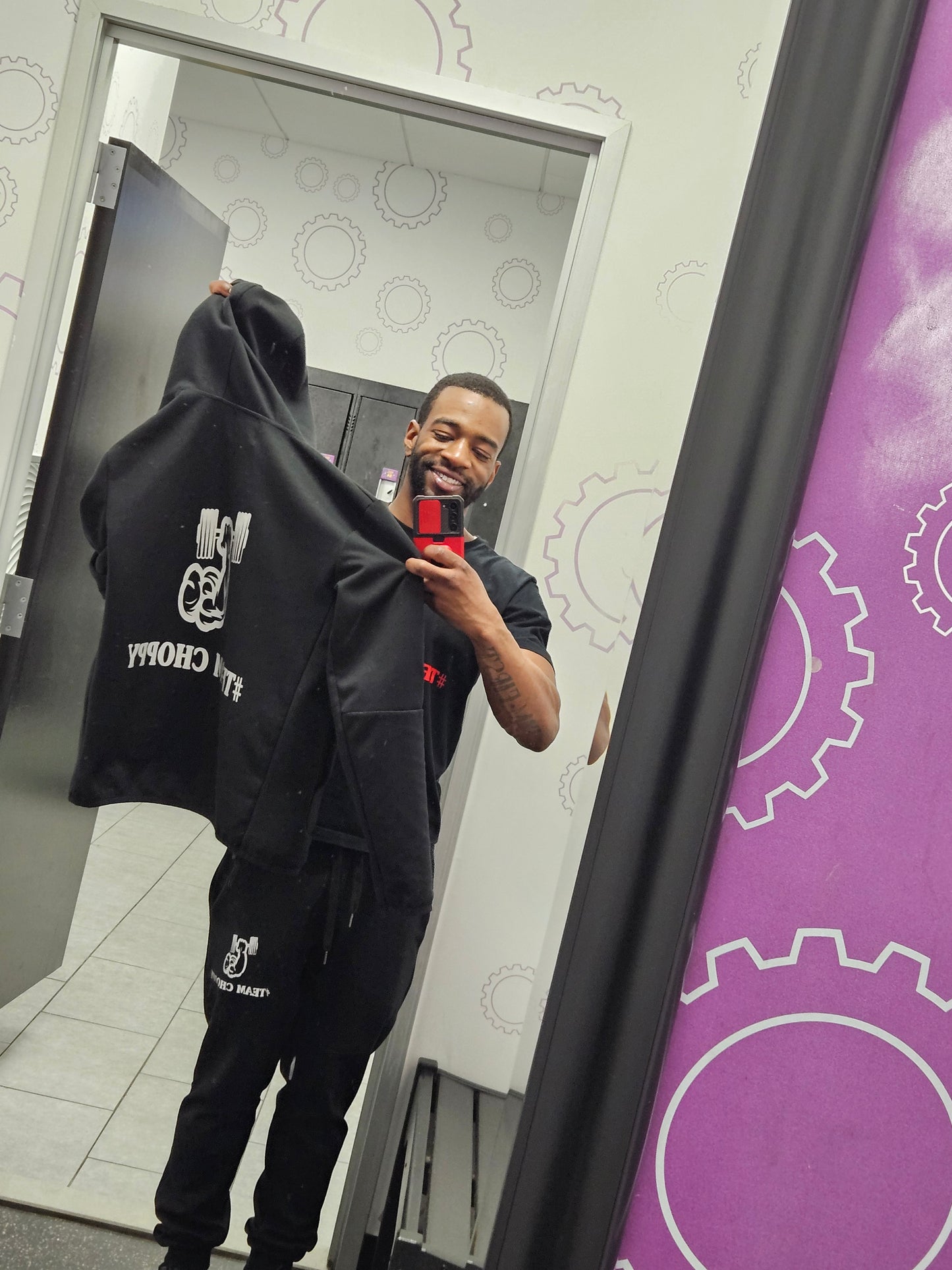 #TEAMCHOPPY 1ST EDITION TECH SUIT. BOLD #CHOPPY BLACK .1