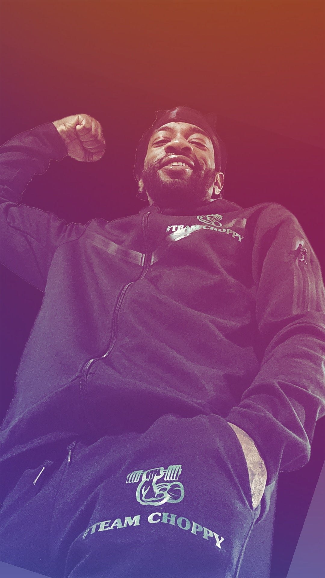 #TEAMCHOPPY 1ST EDITION TECH SUIT. BOLD #CHOPPY BLACK .1
