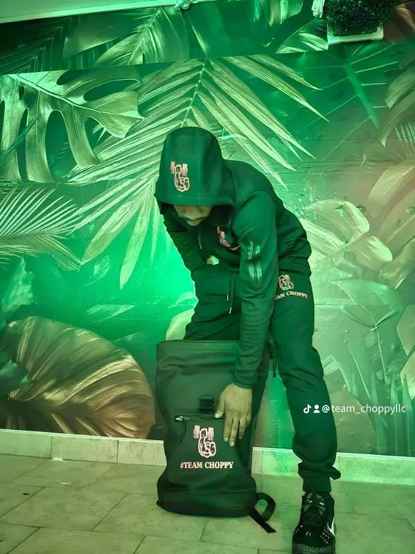 #TEAMCHOPPY 1ST EDITION TECH SUIT. BOLD #CHOPPY BLACK .1