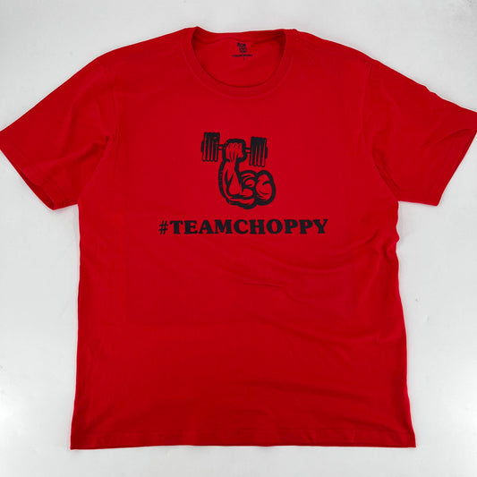 1ST EDITION #TEAMCHOPPY TEE .1 PASSIONATE STRENGTH #CHOPPY RED