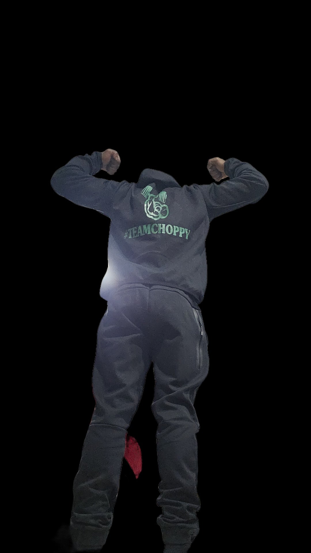 #TEAMCHOPPY 1ST EDITION TECH SUIT. BOLD #CHOPPY BLACK .1 #CHOPPY